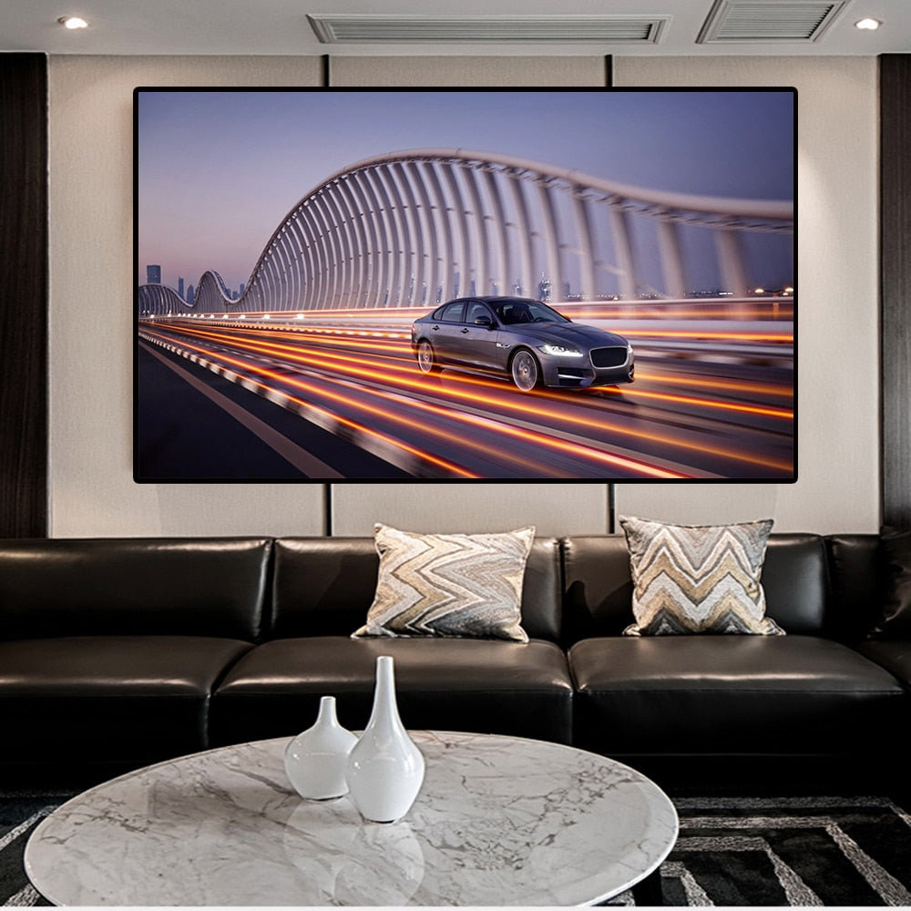 Cool Super Sports Racing Car Canvas Art