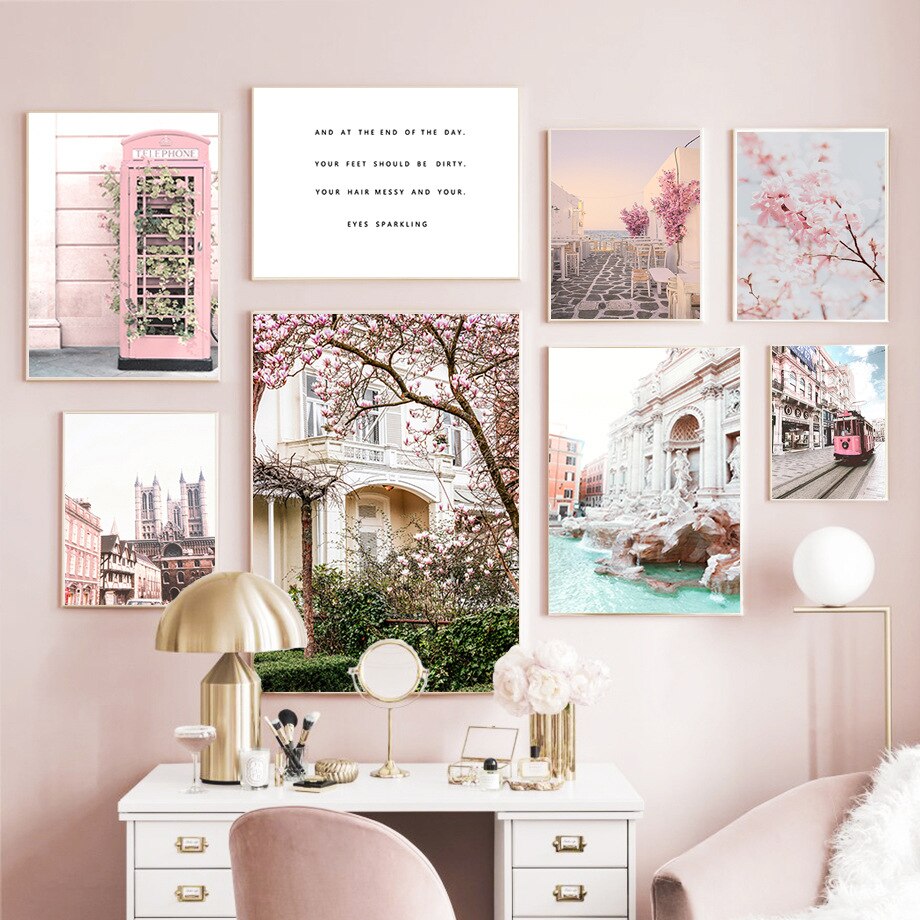 Pink Paris Peony Canvas Art