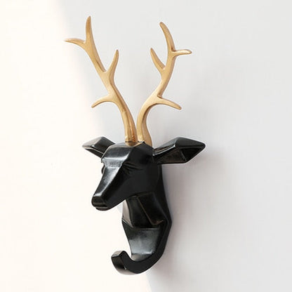 Animal Head Sticker Hook Statue