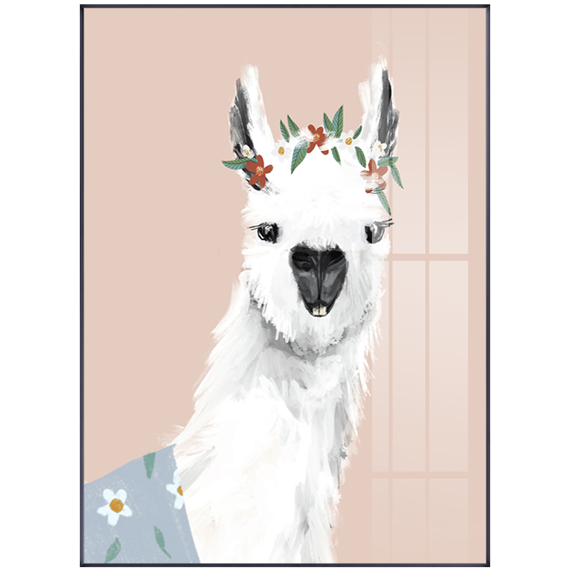 Cute Alpaca Canvas Art