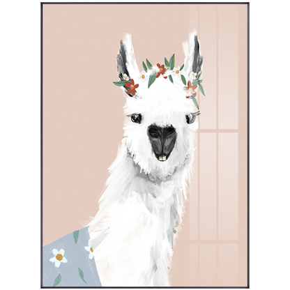 Cute Alpaca Canvas Art