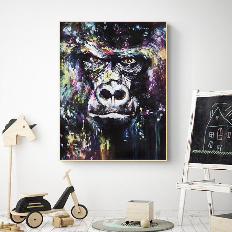 Orangutan Street Graffiti Canvas Art