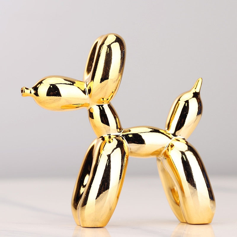 Electroplating Balloon Dog Statue