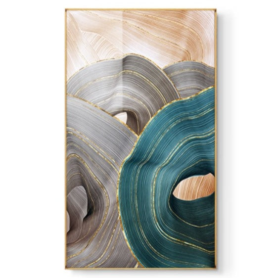 Abstract Luxury Ribbon Canvas Art