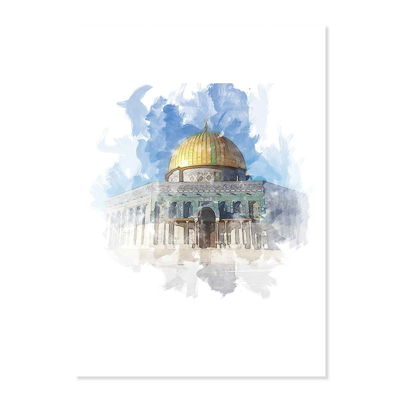 Islamic Mosque Kaaba Canvas Art