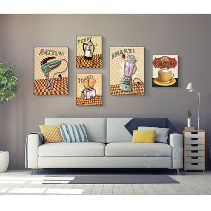 Coffee Poster Coffee Shop Kitchen Decoration Canvas Art