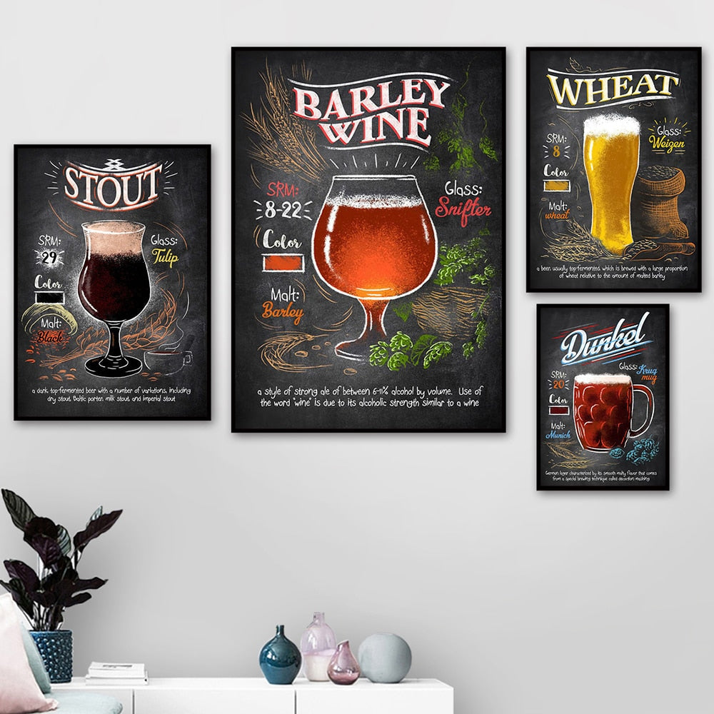 Beer Vintage Poster Canvas Art