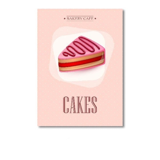 Macaron Candy Cake Chocolate Canvas Art