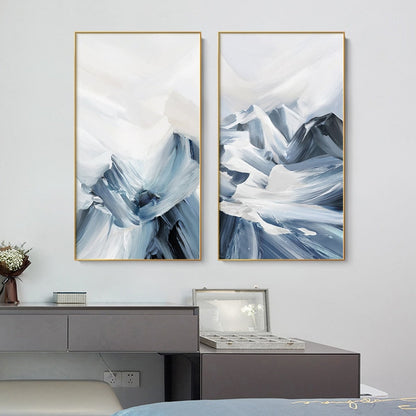 Snow Mountain Painting Canvas Art