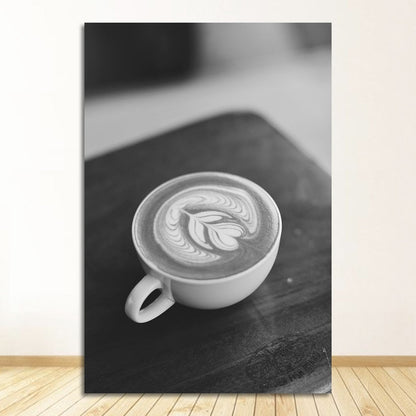 Black and White Coffee Canvas Art