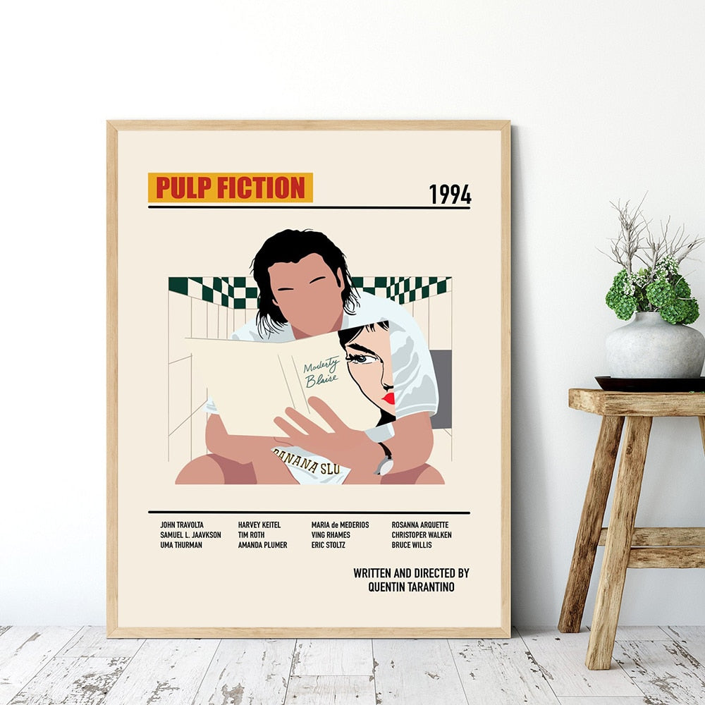 Retro Pulp Fiction Art Canvas