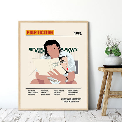 Retro Pulp Fiction Art Canvas