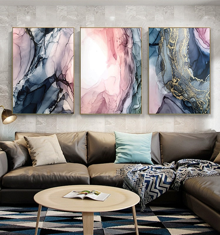 Colorful Abstract Cloud Canvas Art