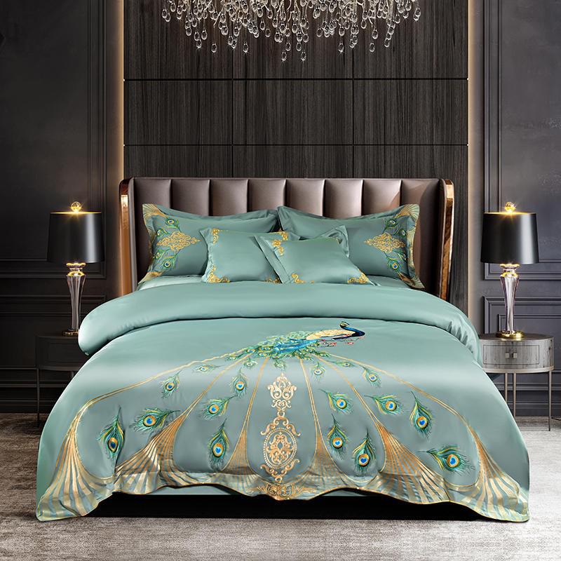 Hera Embroidery Cotton Duvet Cover Bedding Set