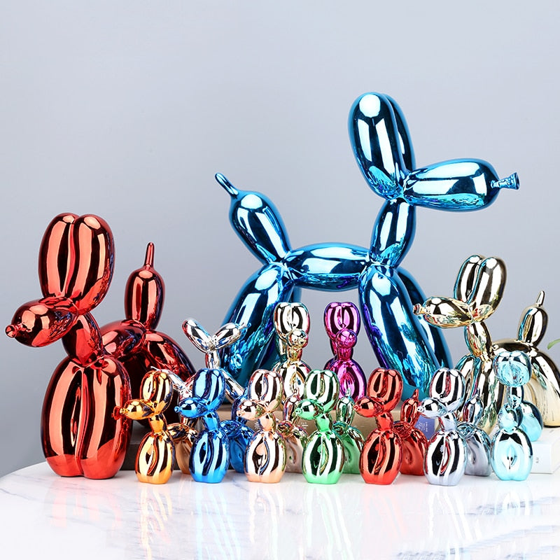 Electroplating Balloon Dog Statue