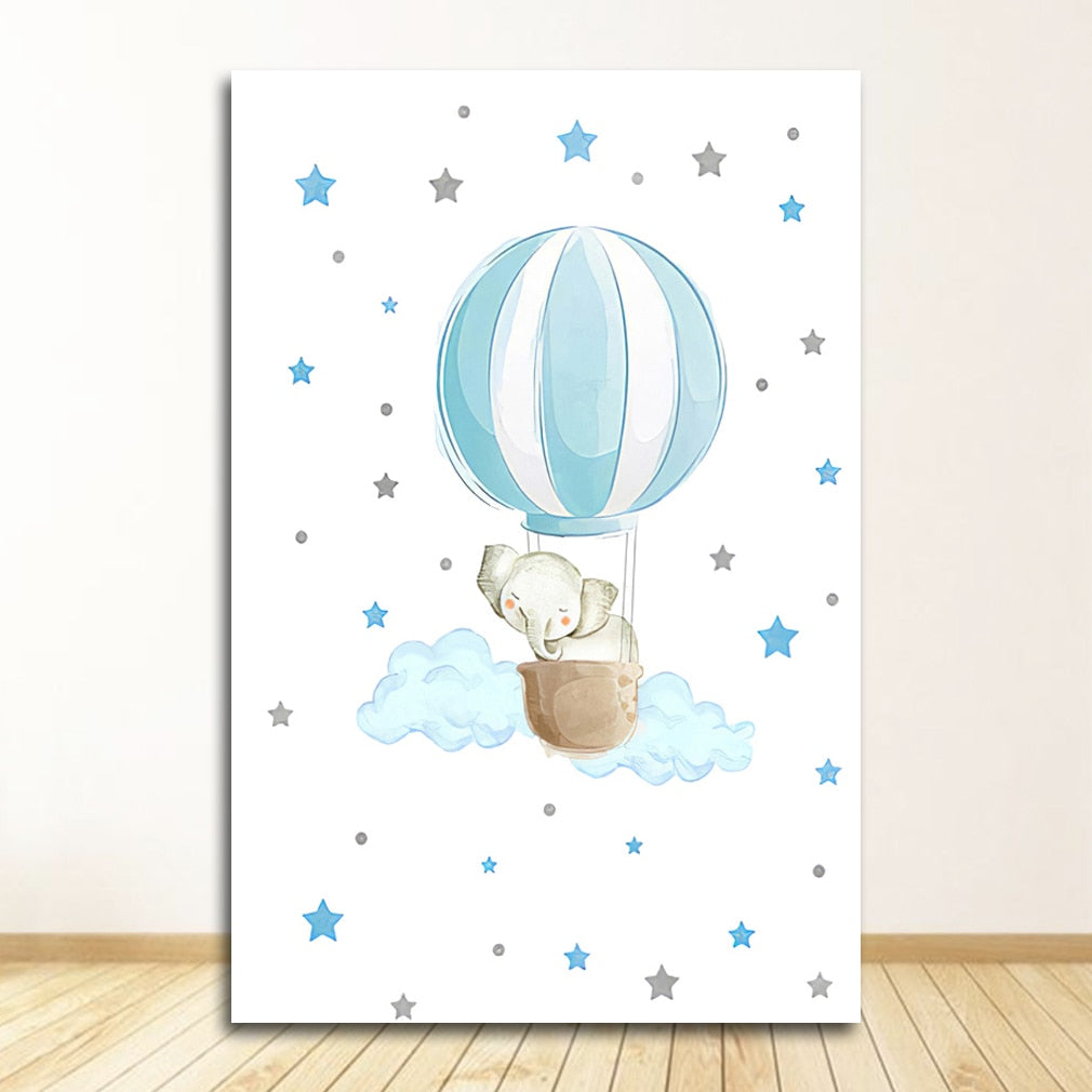 Baby Boy & Girl Nursery Canvas Art