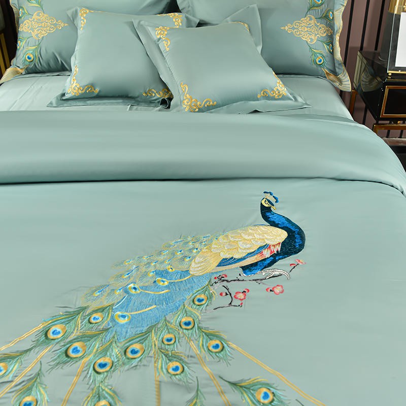 Hera Embroidery Cotton Duvet Cover Bedding Set