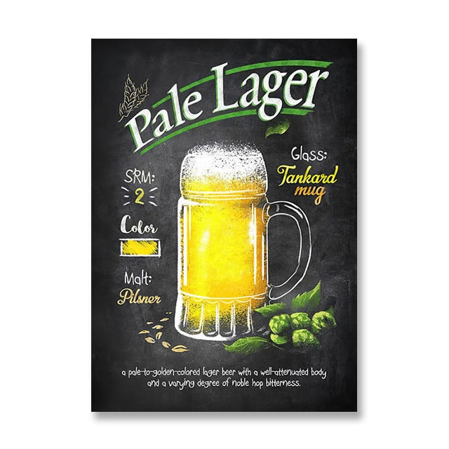 Beer Vintage Poster Canvas Art