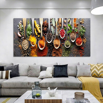 Colorful Spice Kitchen Canvas Art