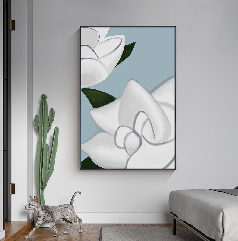 Flower Woman Fashion Canvas Art