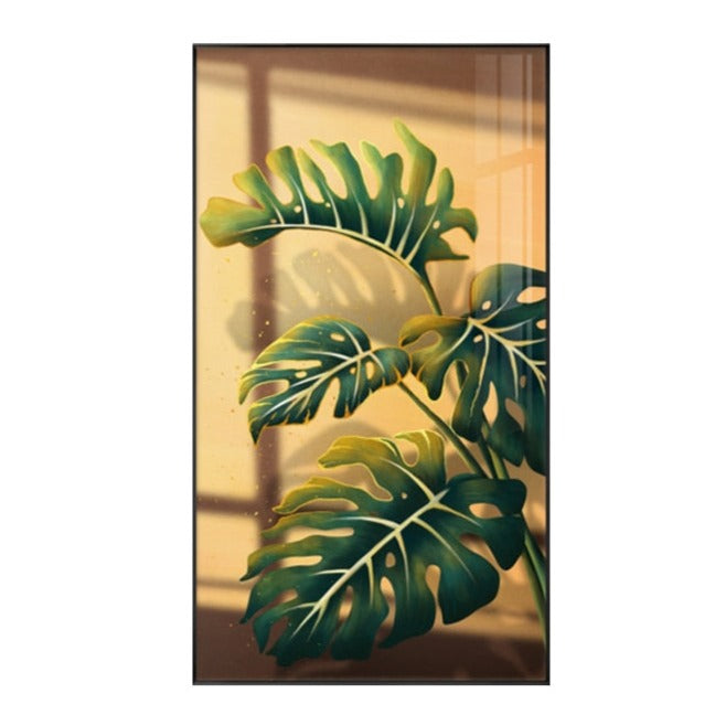 Sunlight Leaf Plant Canvas Art