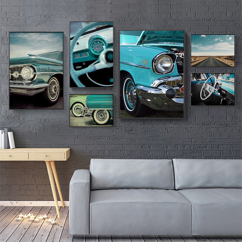 Retro Tosca Car Canvas Art