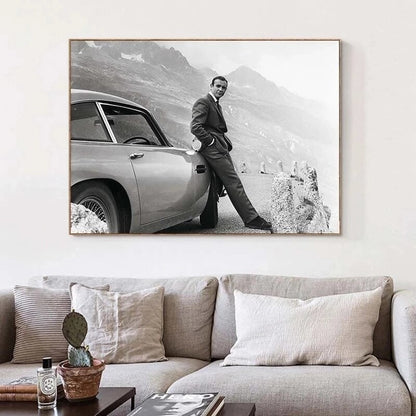 James Bond 007 Movie Poster Canvas Art