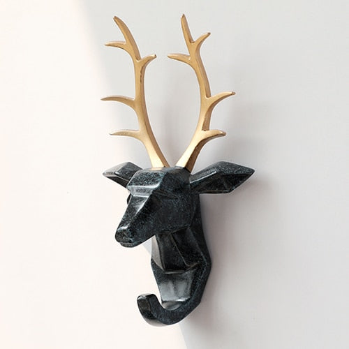 Animal Head Sticker Hook Statue