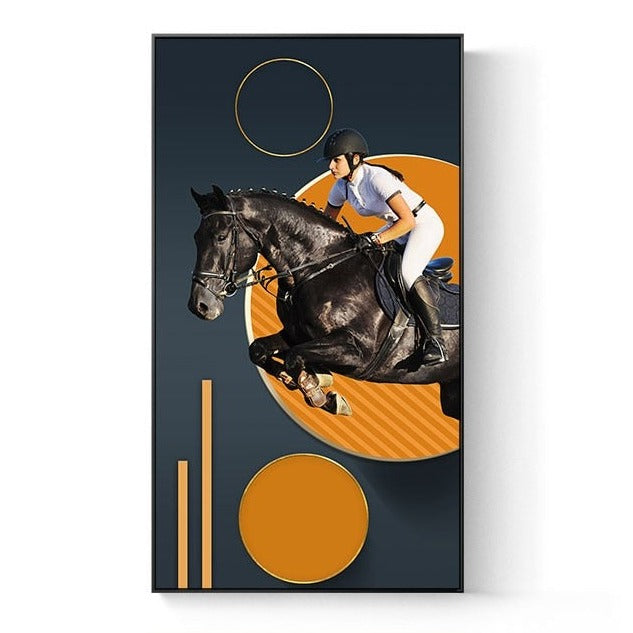 Knight Horse Canvas Art