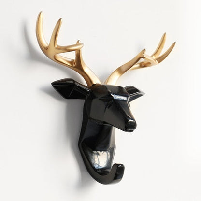 Animal Head Sticker Hook Statue