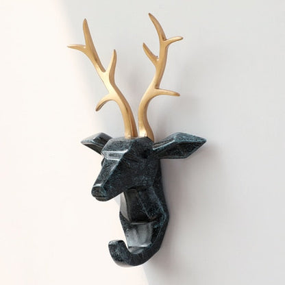 Animal Head Sticker Hook Statue