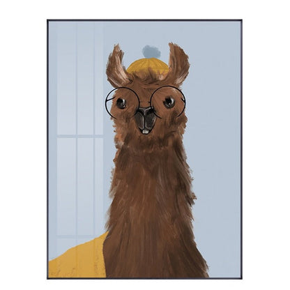 Cute Alpaca Canvas Art