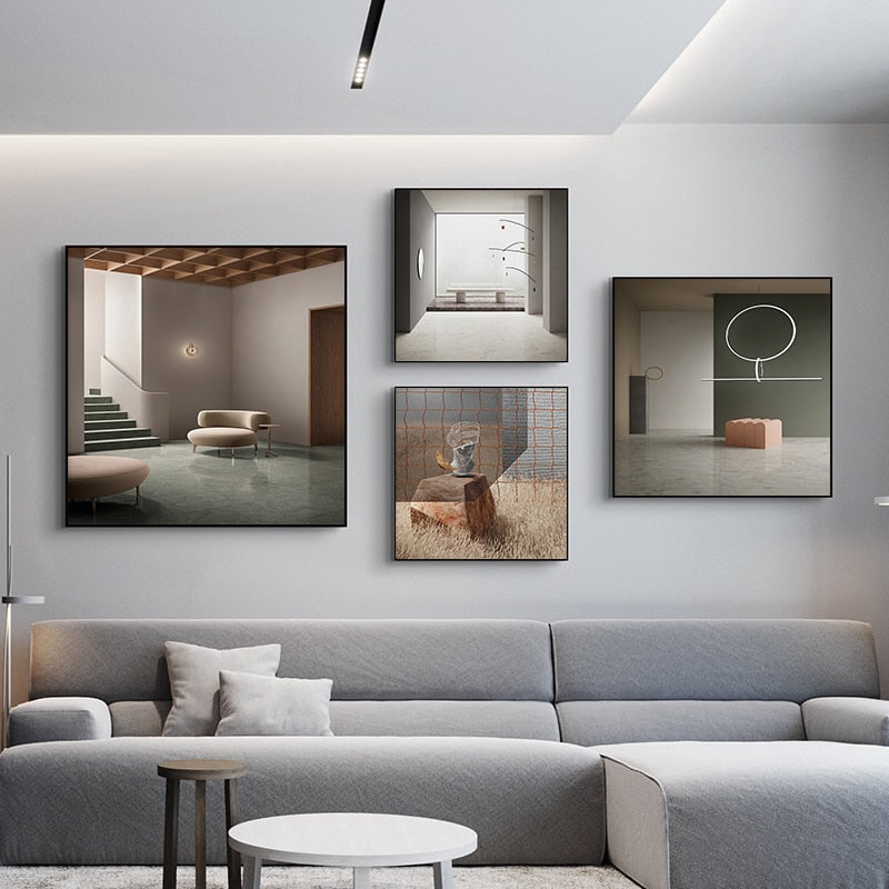 Modern Architectural Canvas Art