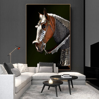 Knight's Horse Canvas Art