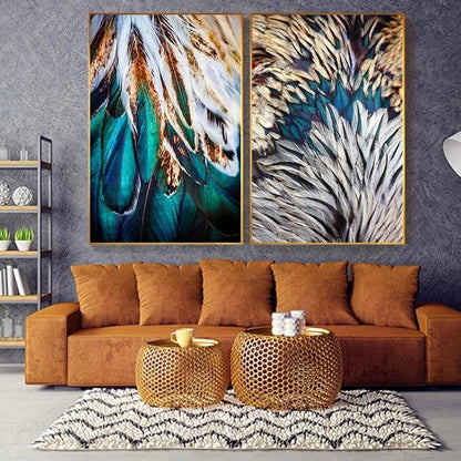 Luxury Feathers Canvas Art