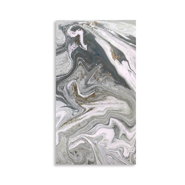 Abstract Nordic Gray Marble Canvas Art