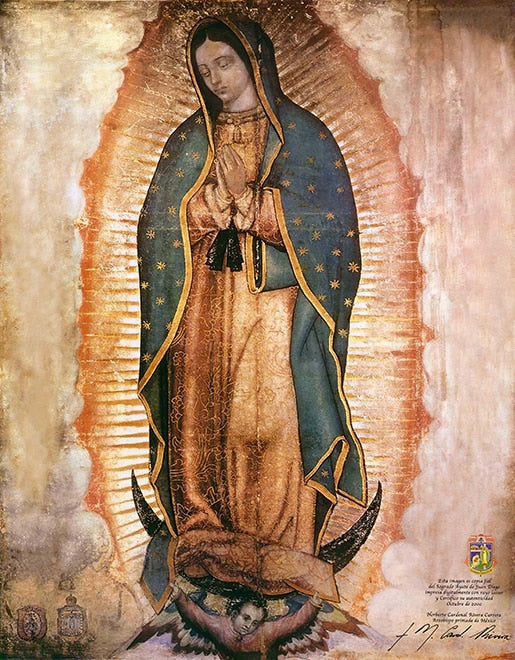 The Day of the Virgin of Guadalupe in Mexico Canvas Art