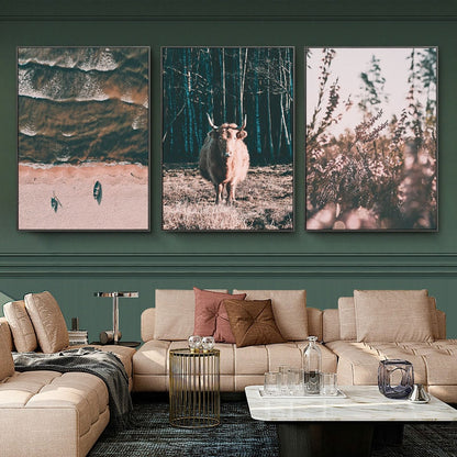 Beautiful Landscape Yak Canvas Art