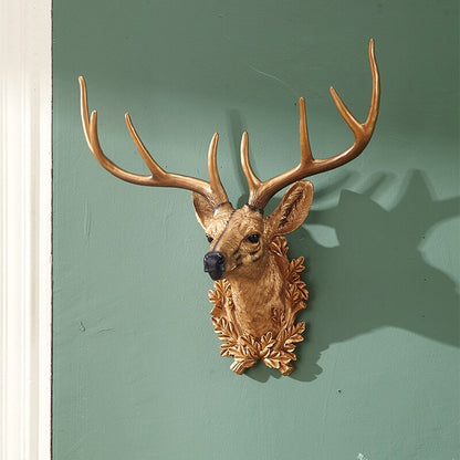 Deer Head Wall Decor Statue