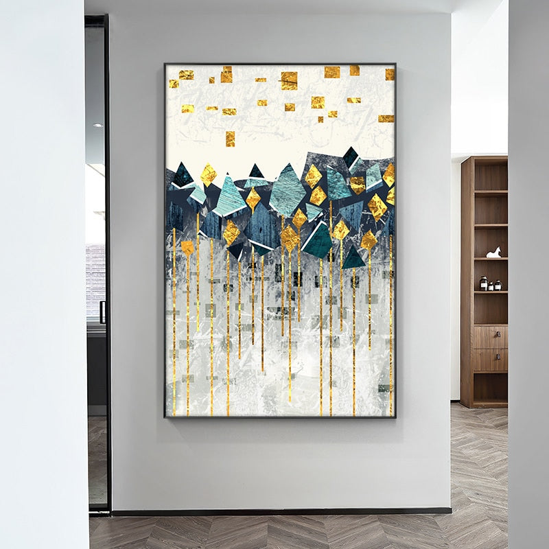 Geometric Landscape Canvas Art