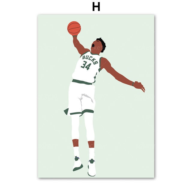 Basketball Player Canvas Art