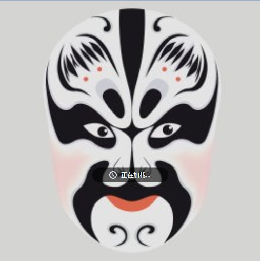 Chinese Peking Opera Makeup Mask Canvas Art