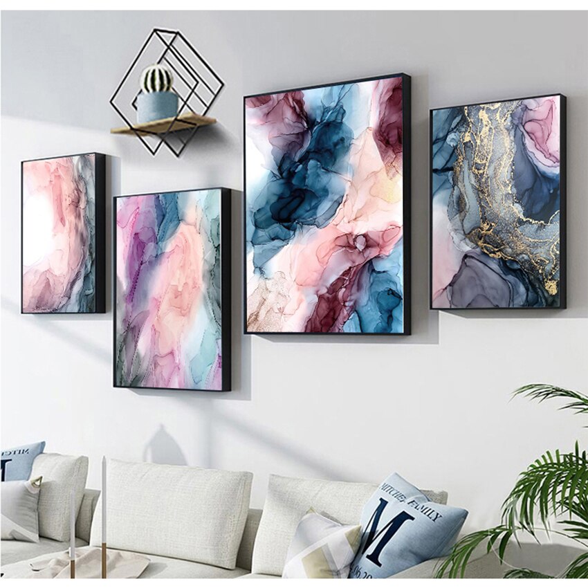 Abstract Cloud Canvas Art