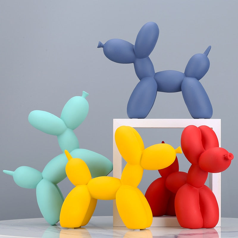 Matte Balloon Dog Statue