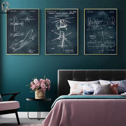 Aircraft Anatomy Canvas Art