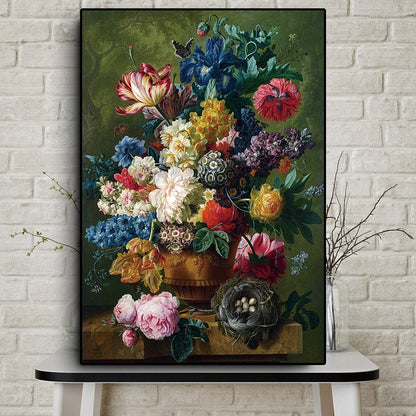 Classic Roses Flowers Oil Painting Wall Art Canvas