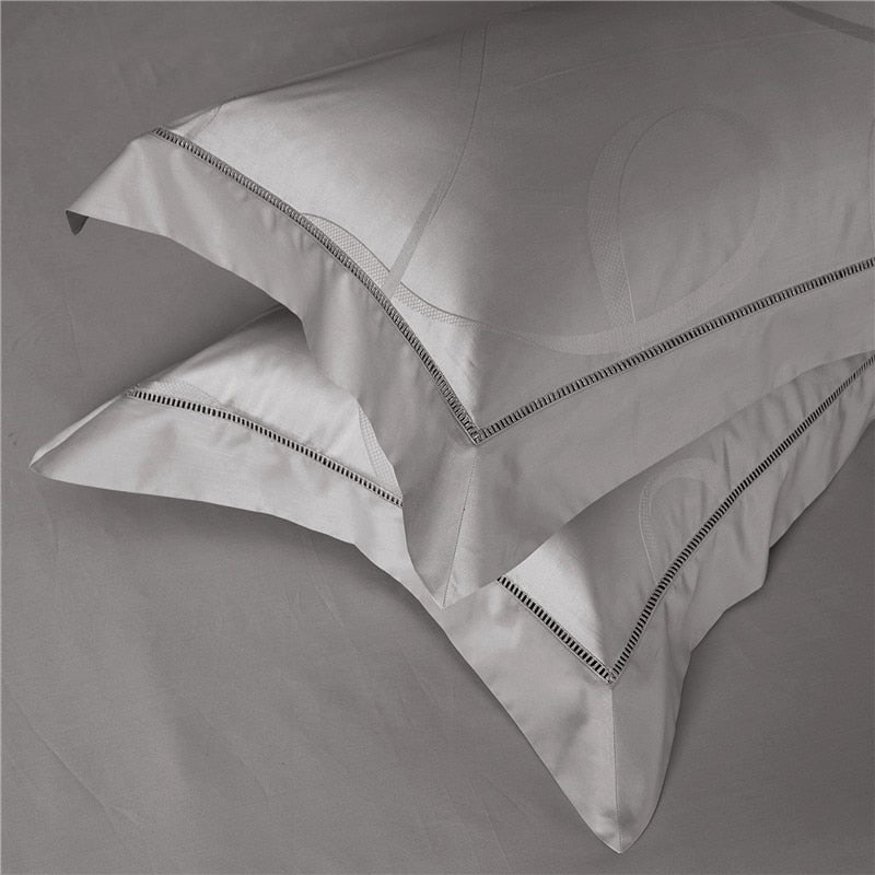 Ruthenium Jacquard Duvet Cover Bedding Set