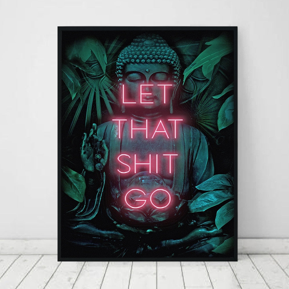 Buddha Bathroom Canvas Art