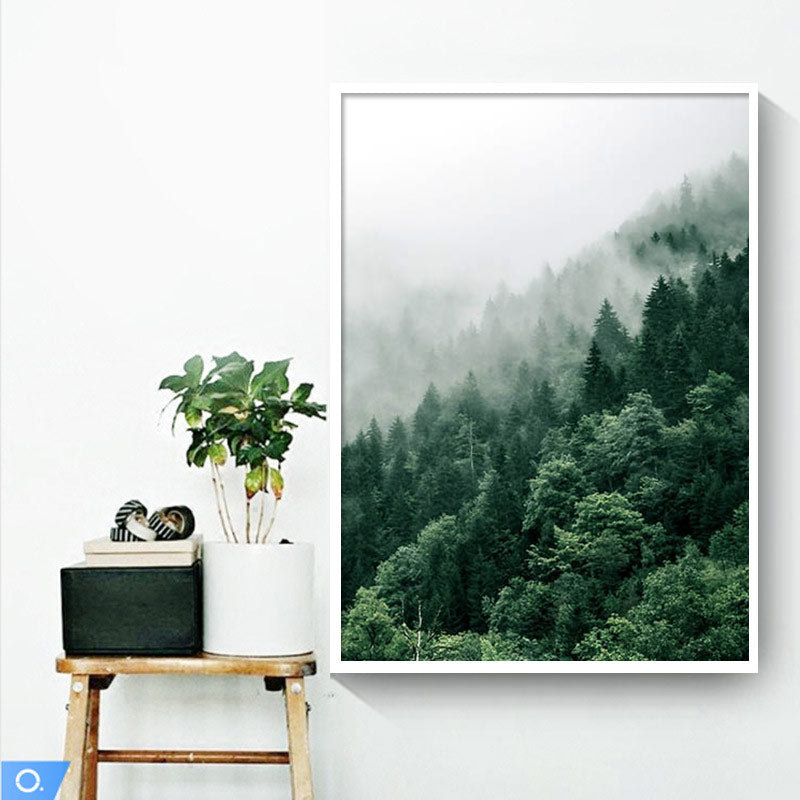 Misty Forest Canvas Art