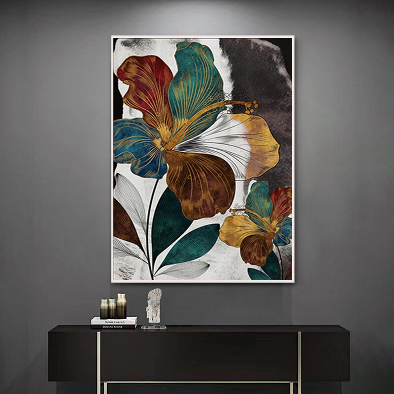 Hibiscus Flower Canvas Art